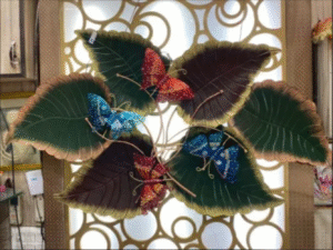 WALL METAL ART OF LEAVES