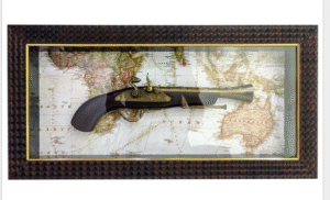 OLD MODEL PISTOL photo frame